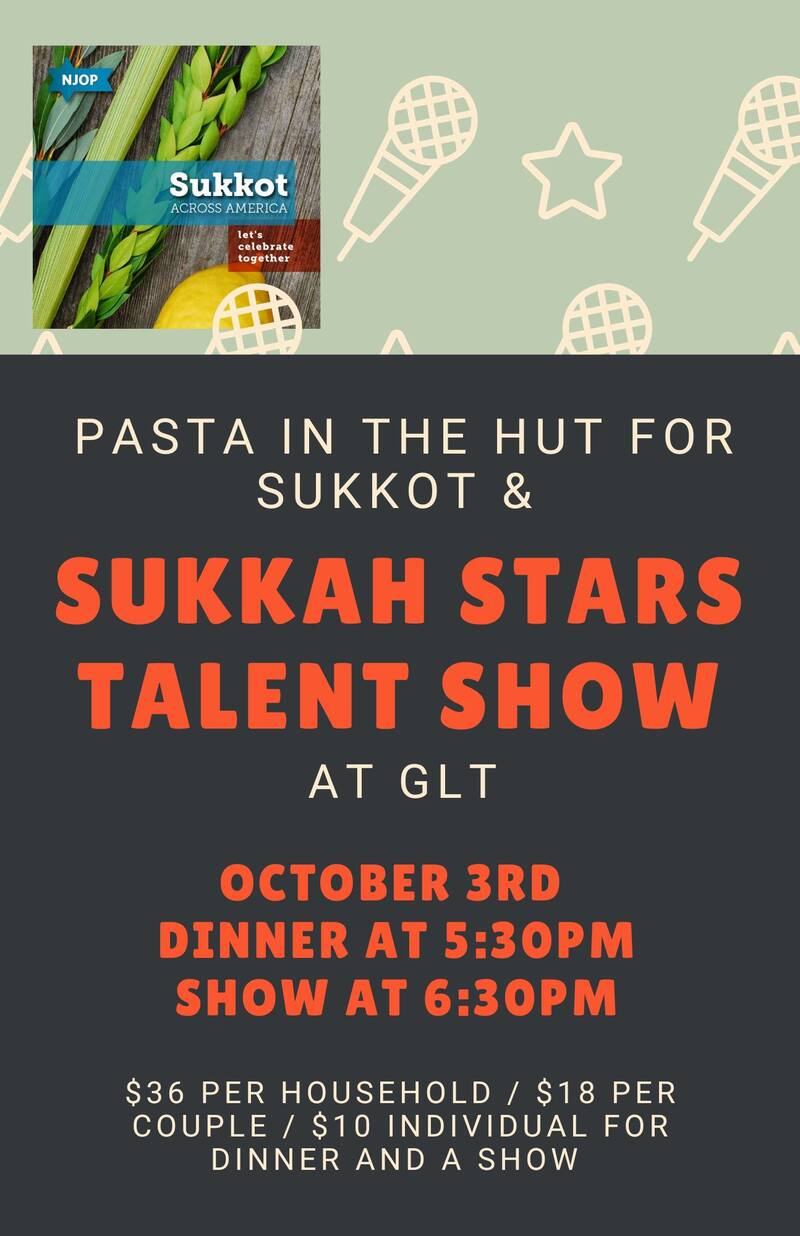 Banner Image for Family Sukkot! Pasta in the Hut & Sukkah Stars Talent Show! 