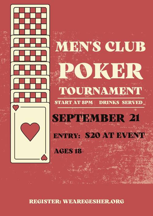 Banner Image for Men's Club Poker Tournament 